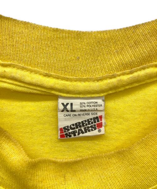 SCREEN STARS BEST（スクリーンズスターズベスト）SCREEN STARS BEST (スクリーンズスターズベスト) 80s プリントTシャツ イエロー サイズ:XLの古着・服飾アイテム