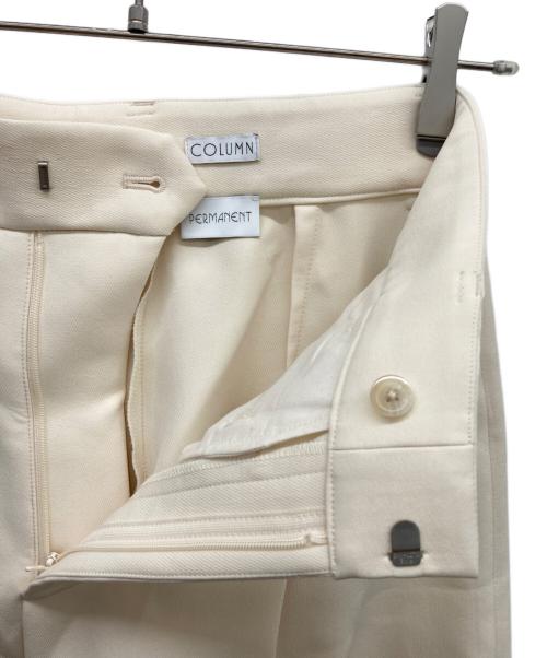 COLUMN（コラム）COLUMN (コラム) タックワイドパンツ アイボリー サイズ:38.の古着・服飾アイテム