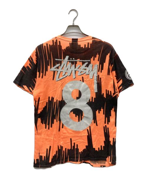 stussy（ステューシー）stussy (ステューシー) ゲームTシャツ オレンジ サイズ:Mediumの古着・服飾アイテム