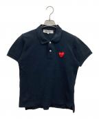PLAY COMME des GARCONSプレイコムデギャルソン）の古着「ハートポロシャツ」｜ブラック