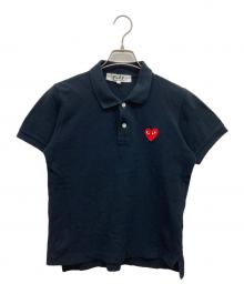 PLAY COMME des GARCONS（プレイコムデギャルソン）の古着「ハートポロシャツ」｜ブラック