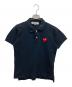 PLAY COMME des GARCONS（プレイコムデギャルソン）の古着「ハートポロシャツ」｜ブラック