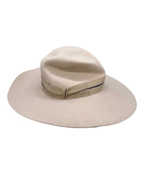 BORSALINO（ボルサリーノ）BORSALINO (ボルサリーノ) ALESSANDRIA アイボリー サイズ:58の古着・服飾アイテム