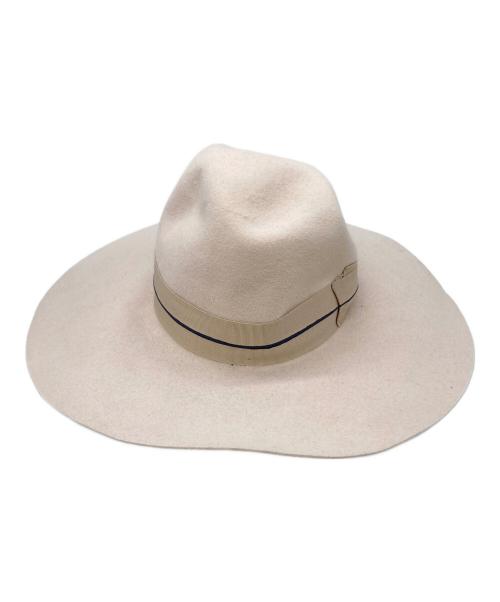 BORSALINO（ボルサリーノ）BORSALINO (ボルサリーノ) ALESSANDRIA アイボリー サイズ:58の古着・服飾アイテム
