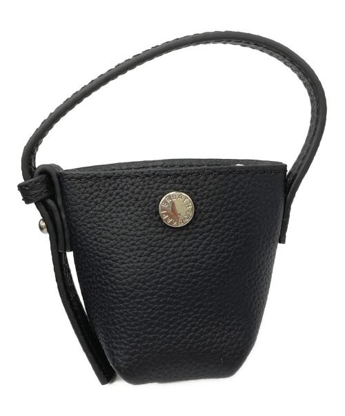 Breath TOPKAPI（ブレス トプカピ）Breath TOPKAPI (ブレス トプカピ) レザーワンハンドバッグ ブラックの古着・服飾アイテム