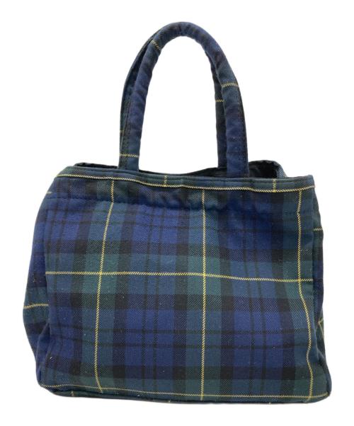 PORTER（ポーター）PORTER (ポーター) WTAPS (ダブルタップス) チェック柄トートバック ネイビーの古着・服飾アイテム