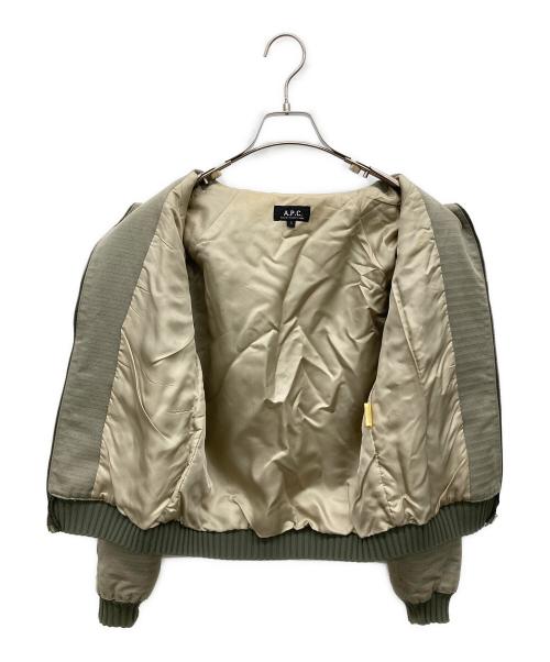 A.P.C.（アーペーセー）A.P.C. (アーペーセー) ボンバージャケット ベージュ サイズ:Ｓの古着・服飾アイテム