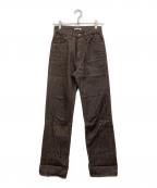 AURALEEオーラリー）の古着「HARD TWIST DENIM 5P PANTS」｜ブラウン
