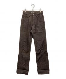 AURALEE（オーラリー）の古着「HARD TWIST DENIM 5P PANTS」｜ブラウン