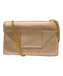 Saint Laurent Paris（サンローランパリ）の古着「Mini Betty Rose Gold Crossbody Bag」｜ピンク×ゴールド
