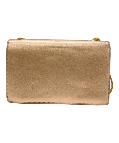 Saint Laurent Paris（サンローランパリ）Saint Laurent Paris (サンローランパリ) Mini Betty Rose Gold Crossbody Bag ピンク×ゴールドの古着・服飾アイテム