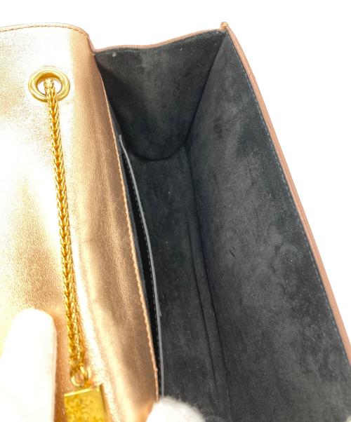 Saint Laurent Paris（サンローランパリ）Saint Laurent Paris (サンローランパリ) Mini Betty Rose Gold Crossbody Bag ピンク×ゴールドの古着・服飾アイテム