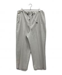 ATHA（アタ）の古着「DRY TOUCH GATHER WIDE EASY TROUSERS」｜アイボリー