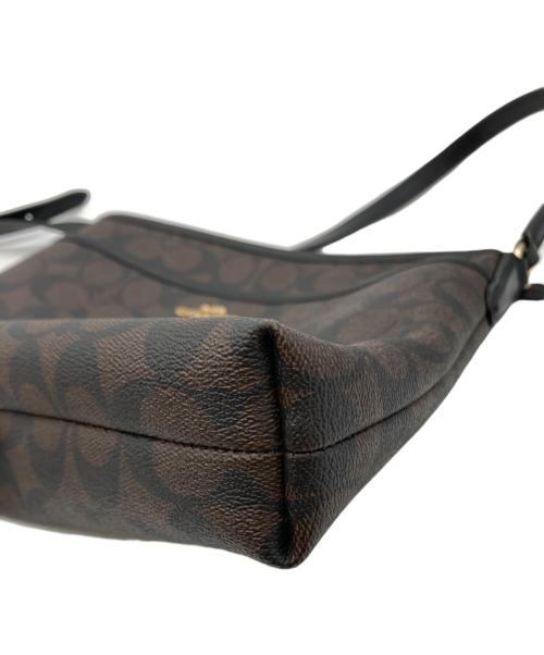 COACH（コーチ）COACH (コーチ) シグネチャー柄レディースショルダーバッグ ブラウンの古着・服飾アイテム