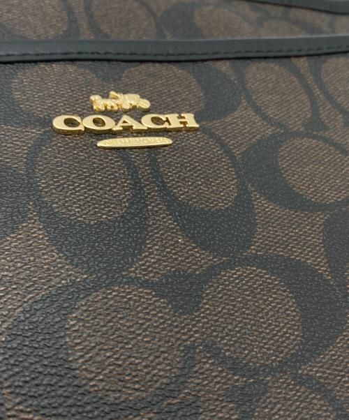 COACH（コーチ）COACH (コーチ) シグネチャー柄レディースショルダーバッグ ブラウンの古着・服飾アイテム