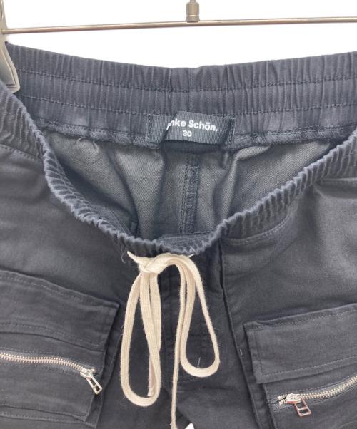 DANKE SCHON（ダンケ シェーン）Danke schon (ダンケ シェーン) ST TWILL FLAP PANTS ブラック サイズ:30の古着・服飾アイテム