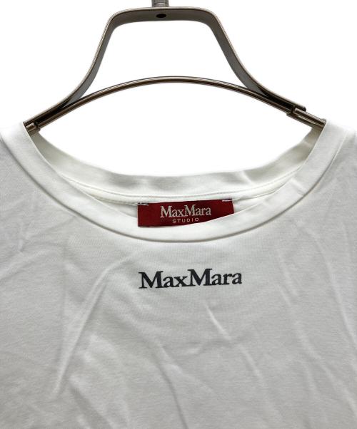 Max Mara Studio（マックスマーラ ストゥディオ）MAX MARA STUDIO (マックスマーラ ストゥディオ) ロゴカットソー ホワイト サイズ:Ｓの古着・服飾アイテム