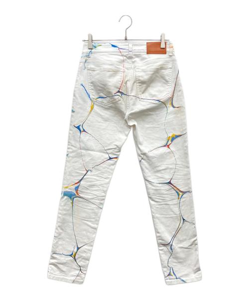STELLA McCARTNEY（ステラマッカートニー）STELLA McCARTNEY (ステラマッカートニー) Boyfriend Denim White Marble Wash ホワイト サイズ:26の古着・服飾アイテム