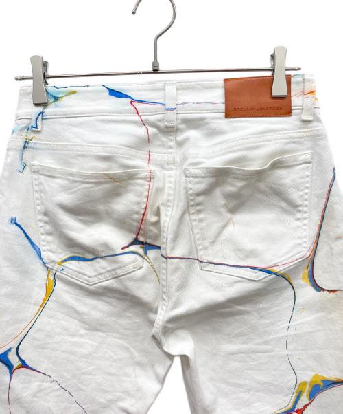 STELLA McCARTNEY（ステラマッカートニー）STELLA McCARTNEY (ステラマッカートニー) Boyfriend Denim White Marble Wash ホワイト サイズ:26の古着・服飾アイテム