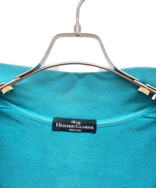 Hysteric Glamour（ヒステリックグラマー）Hysteric Glamour (ヒステリックグラマー) ダブルジップアップ ハイネック ジャージ / スウェット ブルー サイズ:FREEの古着・服飾アイテム
