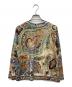 LEONARD PARIS (レオナール パリ) 総柄長袖ジップブラウス マルチカラー サイズ:M：5000円