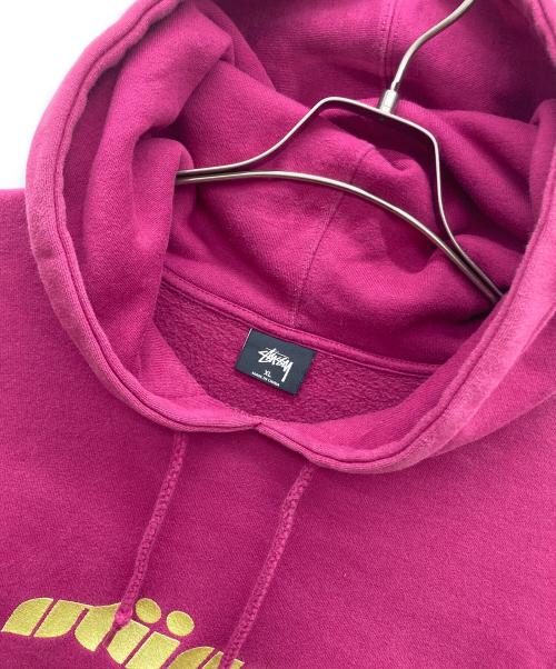 stussy（ステューシー）stussy (ステューシー) ロゴパーカー パープル サイズ:XLの古着・服飾アイテム