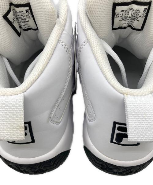 FILA（フィラ）FILA (フィラ) ハイカットスニーカー ホワイト サイズ:US7.5の古着・服飾アイテム