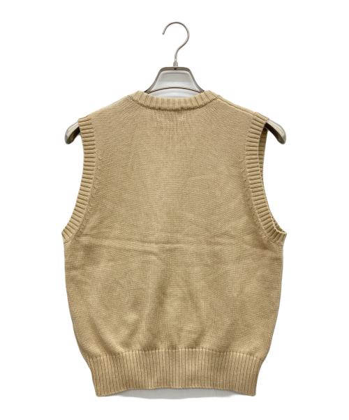 FRED PERRY（フレッドペリー）FRED PERRY (フレッドペリー) コットンニットベスト ベージュ サイズ:Mの古着・服飾アイテム