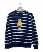 POLO RALPH LAURENポロ・ラルフローレン）の古着「ボーダーカットソー」｜ネイビー