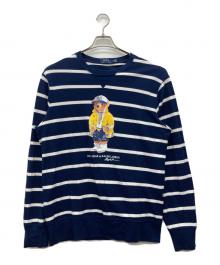 POLO RALPH LAUREN（ポロ・ラルフローレン）の古着「ボーダーカットソー」｜ネイビー