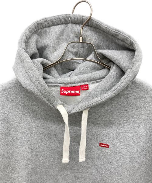 SUPREME（シュプリーム）SUPREME (シュプリーム) Small Box Drawcord Hooded Sweatshirt グレー サイズ:XLargeの古着・服飾アイテム