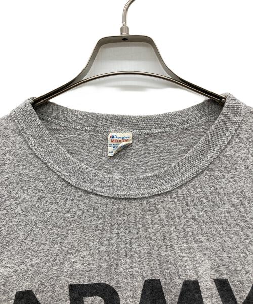 Champion（チャンピオン）Champion (チャンピオン) プリントカットソー グレー サイズ:MEDIUMの古着・服飾アイテム