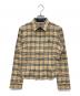 BURBERRY BLUE LABEL（バーバリー ブルー レーベル）の古着「ノバチェックジップシャツ」｜ベージュ