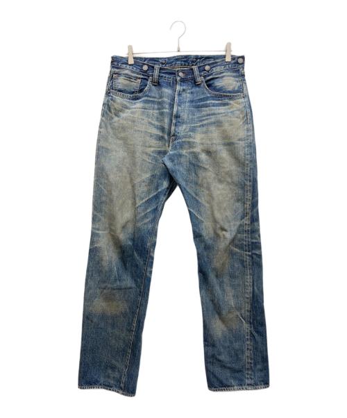 SAINT MICHAEL（セントマイケル）SAINT MICHAEL (セントマイケル) BB DENIM PNT / 5PKTS DAMAGE / BLUE インディゴ サイズ:Lの古着・服飾アイテム