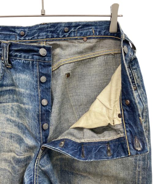 SAINT MICHAEL（セントマイケル）SAINT MICHAEL (セントマイケル) BB DENIM PNT / 5PKTS DAMAGE / BLUE インディゴ サイズ:Lの古着・服飾アイテム