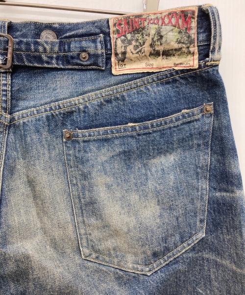 SAINT MICHAEL（セントマイケル）SAINT MICHAEL (セントマイケル) BB DENIM PNT / 5PKTS DAMAGE / BLUE インディゴ サイズ:Lの古着・服飾アイテム