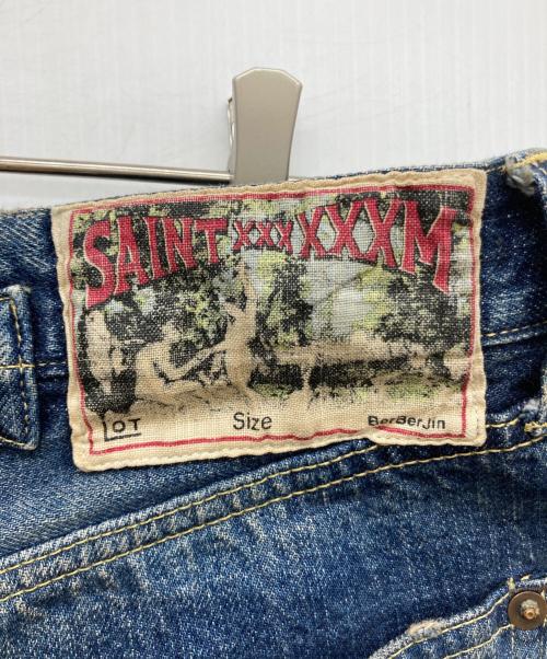 SAINT MICHAEL（セントマイケル）SAINT MICHAEL (セントマイケル) BB DENIM PNT / 5PKTS DAMAGE / BLUE インディゴ サイズ:Lの古着・服飾アイテム