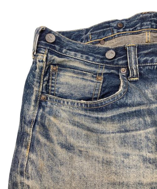 SAINT MICHAEL（セントマイケル）SAINT MICHAEL (セントマイケル) BB DENIM PNT / 5PKTS DAMAGE / BLUE インディゴ サイズ:Lの古着・服飾アイテム