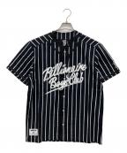 BILLIONAIRE BOYS CLUBビリオネアボーイズクラブ）の古着「Baseball Shirt」｜ブラック
