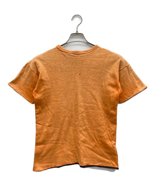 USED（ユーズド）USED (ユーズド) ダブルフェイスTシャツ オレンジ サイズ:不明の古着・服飾アイテム