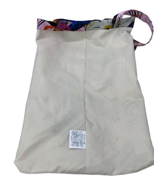 manipuri（マニプリ）manipuri (マニプリ) プリントトートバッグ ピンクの古着・服飾アイテム