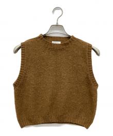 MORRIS&SONS（モリスアンドサンズ）の古着「クルーネックニットベスト」｜ブラウン