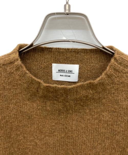 MORRIS&SONS（モリスアンドサンズ）MORRIS&SONS (モリスアンドサンズ) クルーネックニットベスト ブラウン サイズ:36の古着・服飾アイテム