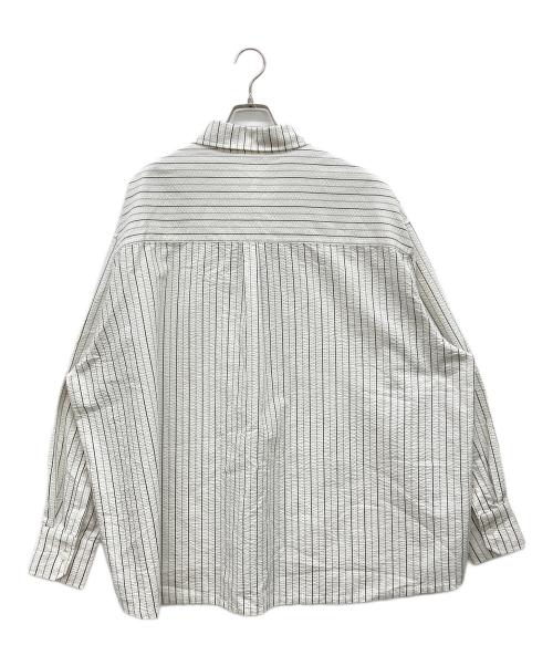 eunoia（ユノイア）eunoia (ユノイア) seersucker stripe shirt ホワイト サイズ:なしの古着・服飾アイテム