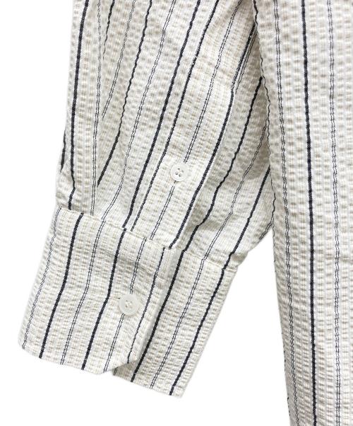 eunoia（ユノイア）eunoia (ユノイア) seersucker stripe shirt ホワイト サイズ:なしの古着・服飾アイテム