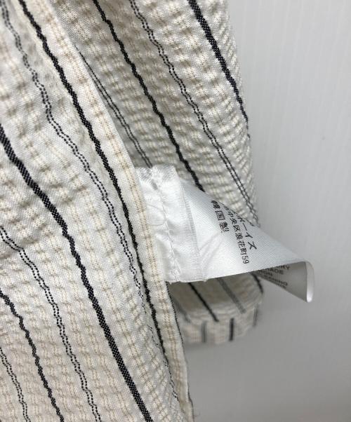 eunoia（ユノイア）eunoia (ユノイア) seersucker stripe shirt ホワイト サイズ:なしの古着・服飾アイテム