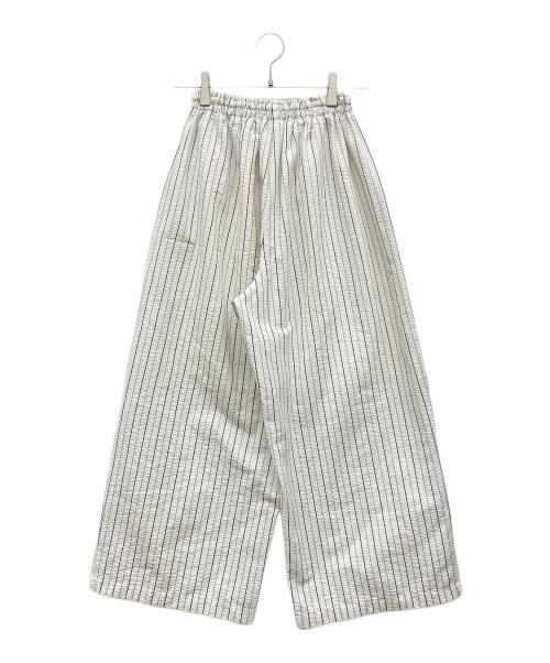 eunoia（ユノイア）eunoia (ユノイア) seersucker stripe pants ホワイト サイズ:なしの古着・服飾アイテム