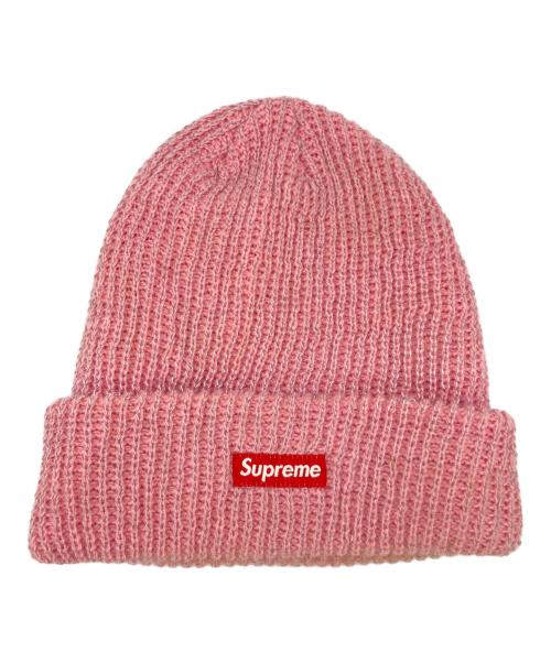 SUPREME（シュプリーム）Supreme (シュプリーム) Reflective Loose Gauge Beanie ピンクの古着・服飾アイテム