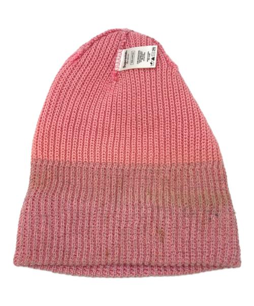 SUPREME（シュプリーム）Supreme (シュプリーム) Reflective Loose Gauge Beanie ピンクの古着・服飾アイテム