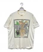 USEDユーズド）の古着「80s アニマルTシャツ」｜ベージュ